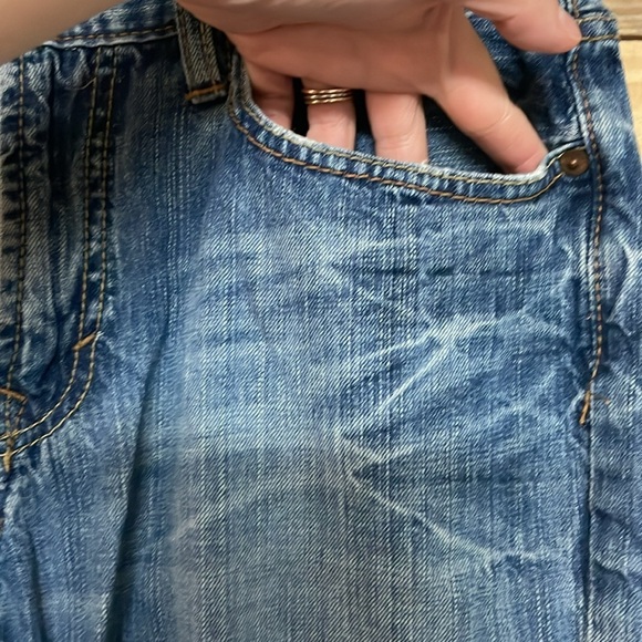 American Eagle Outfitters size 32X34 Low-rise Boot Medium Wash Soft Denim Jeans - Picture 3 of 12